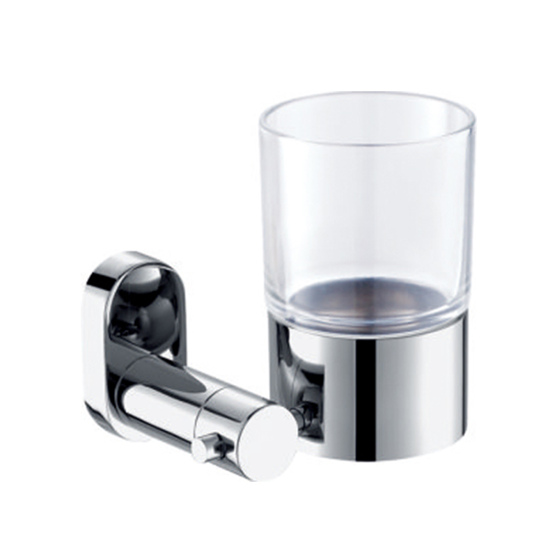 Bathroom Accessories Single Tumbler Holder Glass Round Cup Toothbrush Holder