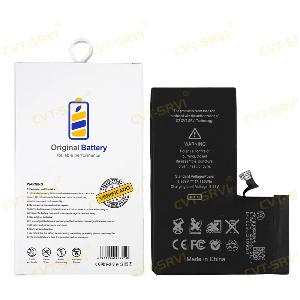 CVT-Srvi Bateria De Celulares Con Capacidad Original Wholesale Price Mobile Phone Battery for iPhone 15 PRO Max 11 12 12 PRO Max 13 14 15 16 X Xr Se 2020