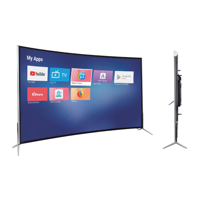 Телевизор 55 дюймов 4K UHD безрамочный LED с цифровой системой