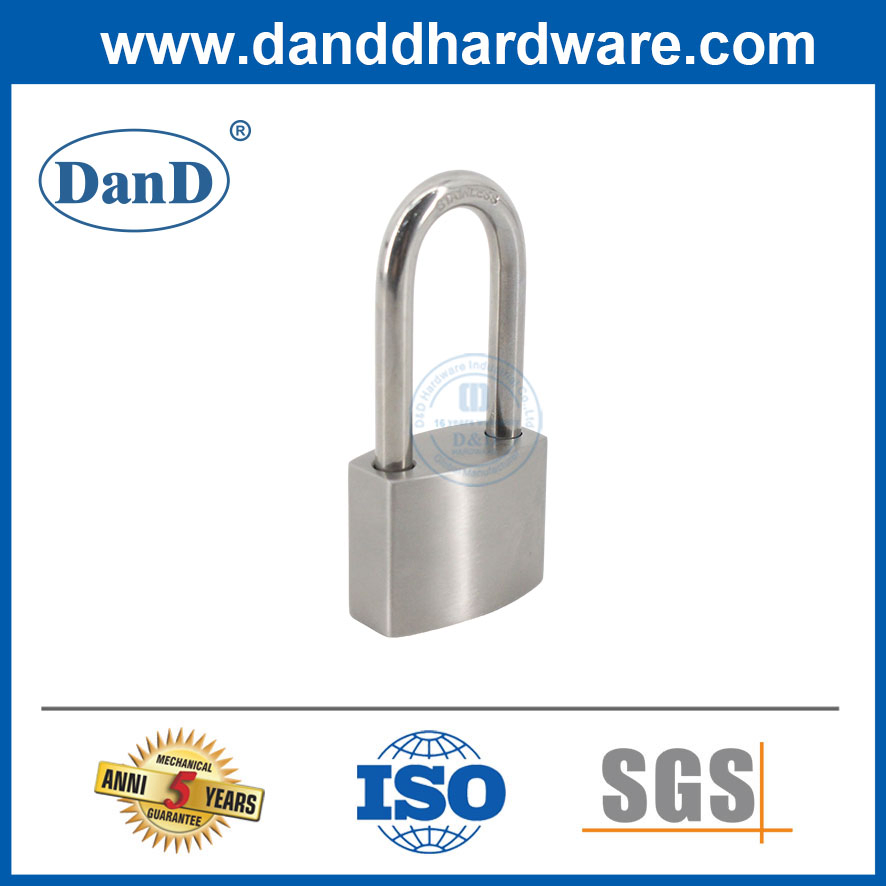 Heavy Duty Nickle Plated Big Super Square Stainless Steel 40mm Padlock with Car Key