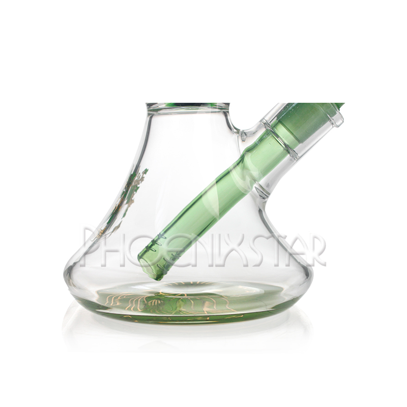 Phoenixstar New Products 10 Inches Glass Beaker 8 Arms Tree Perc Smoking Pipe Hookah Water Tobacco Pipe Wholesale