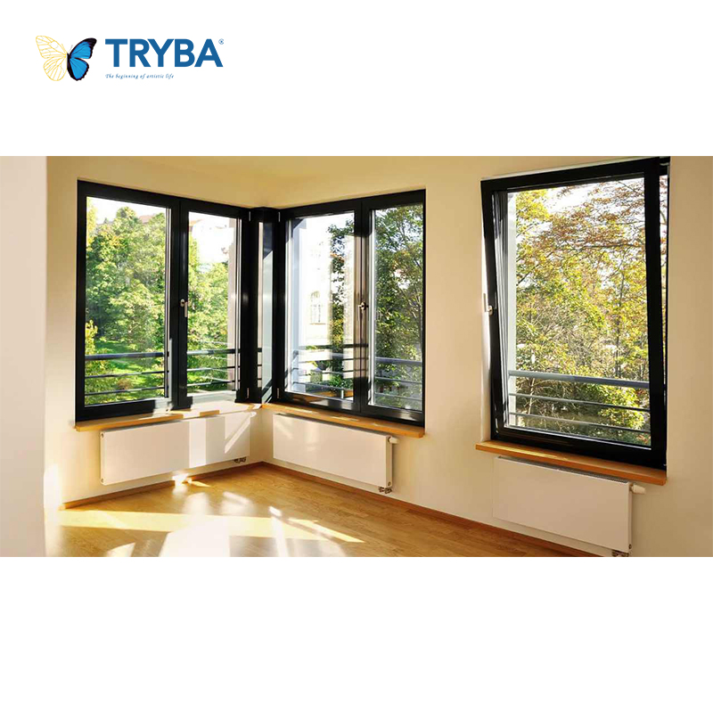 Rain Sensor Equipped Aluminum Tilt and Turn Windows for Weather Adaptability