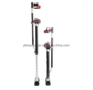 48"-64" Aluminum Drywall Stilts Tool Adjustable Lifts Tool Stilt for Taping Painting Painter Sliver Black