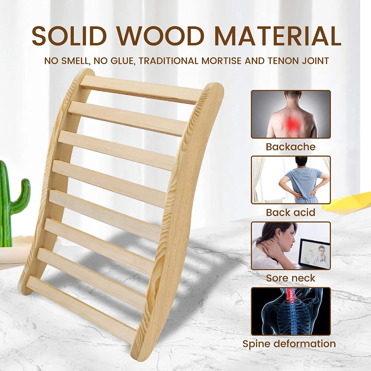 Sauna Accessories Wooden Pine/Hemlock Sauna Backrest Used for Sauna Rooms