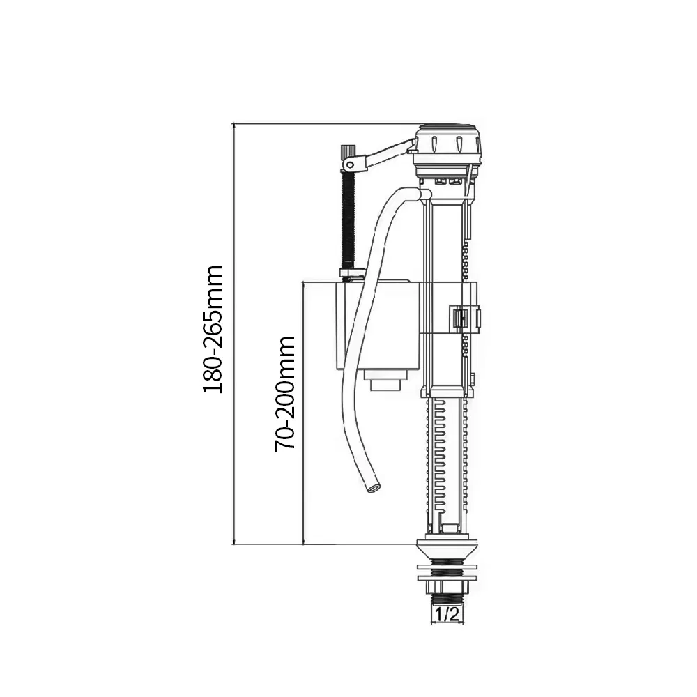High Pressure Adjustable Cistern Inlet Valves Toilet Water Tank Flush Valve
