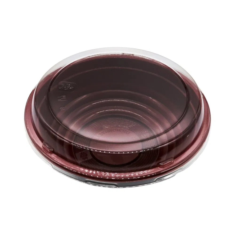 Manluen Wholesale Disposable Noodle Salad Soup Rice Fruit Round Packaging Container Plastic Takeaway Microwava Bowl