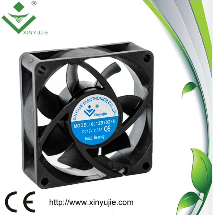 Мини вентилятор 7025 12V/24V, 70x70x25 мм, безщеточный