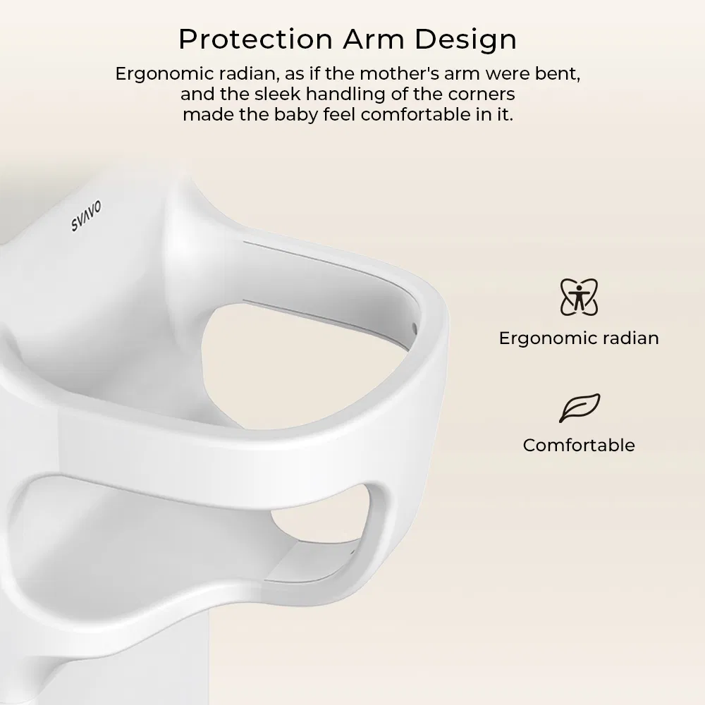 Commercial Bathroom Wall Mounted Eco-Friendly Baby Safety Chair Children Protect Seat