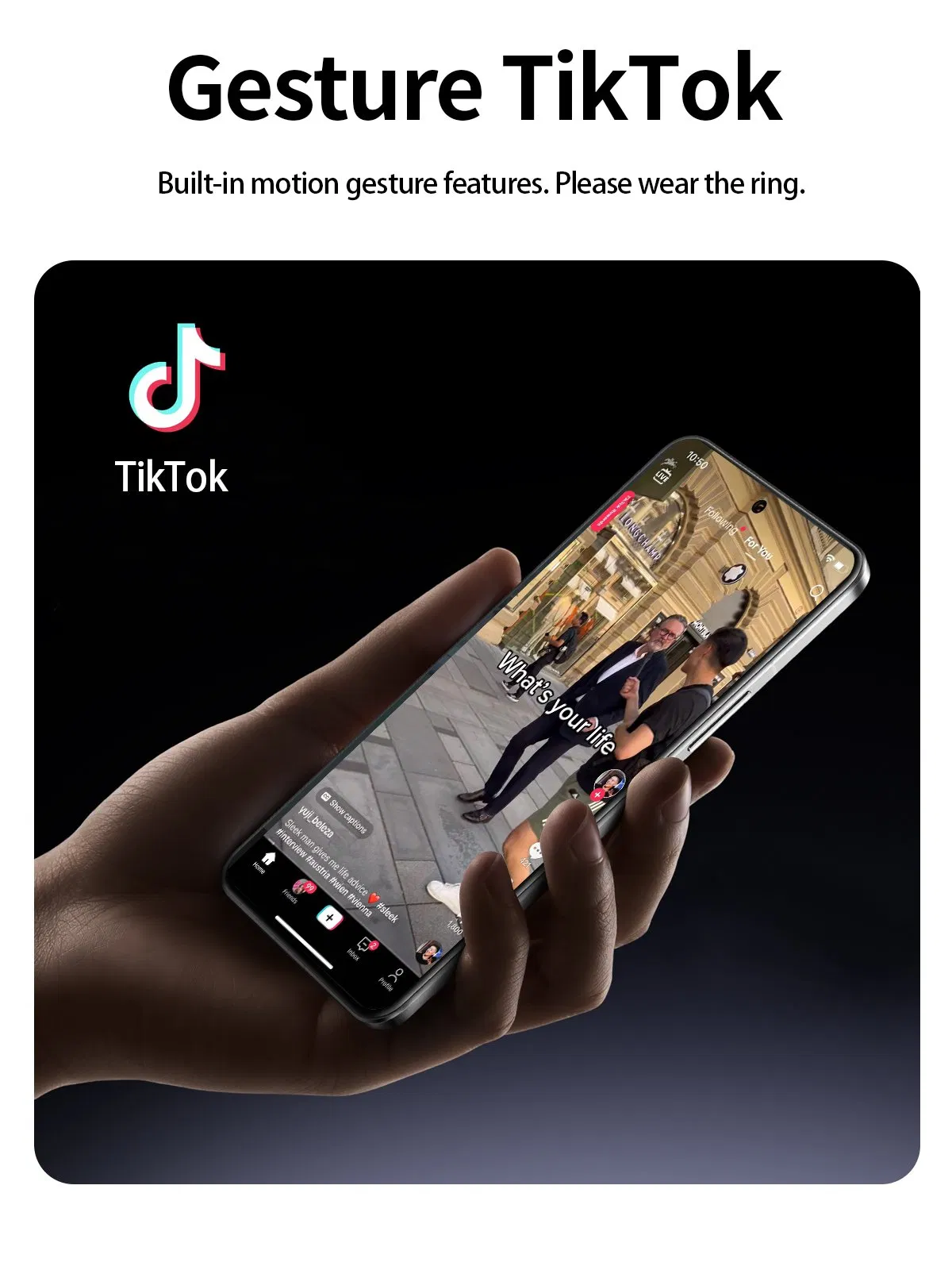 Умное кольцо-трекер здоровья с пульсоксиметром, 5ATM