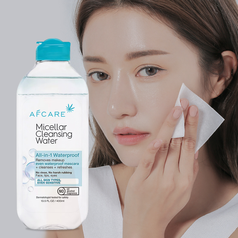 Private Label Facial and Eye & Lip Herbal Micellar Water Makeup Remover