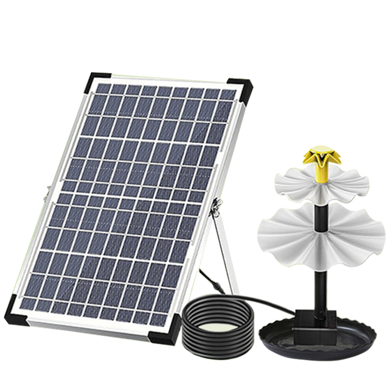 Lewisia 3-Tier Solar Bird Bath Fountain Water Pump Solar Powered Waterfall Feature for Birdbath Garden Backyard Pond Pool Outdoor Decoration