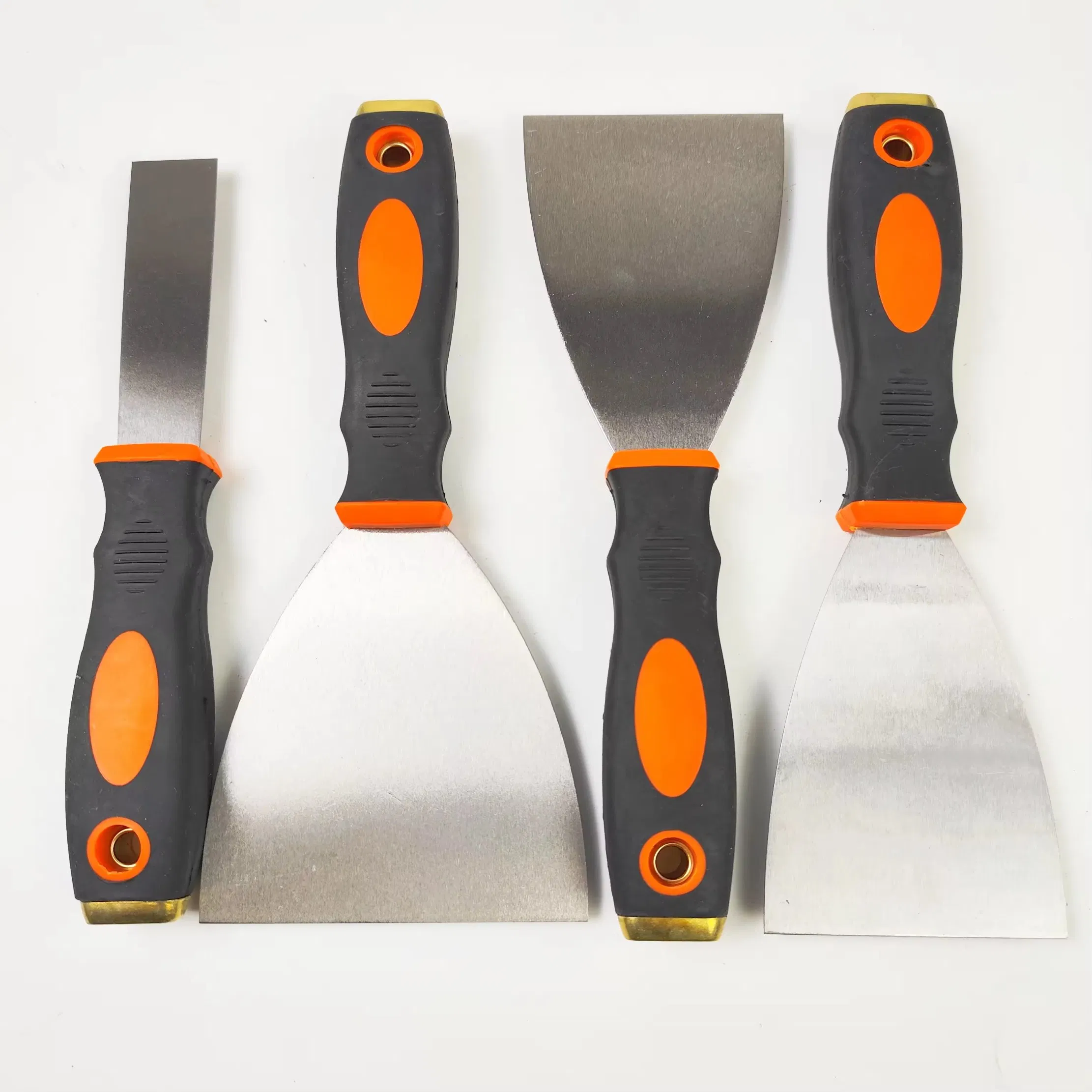 Hautine Putty Knife with Double Color Rubber-Plastic Handle, SS