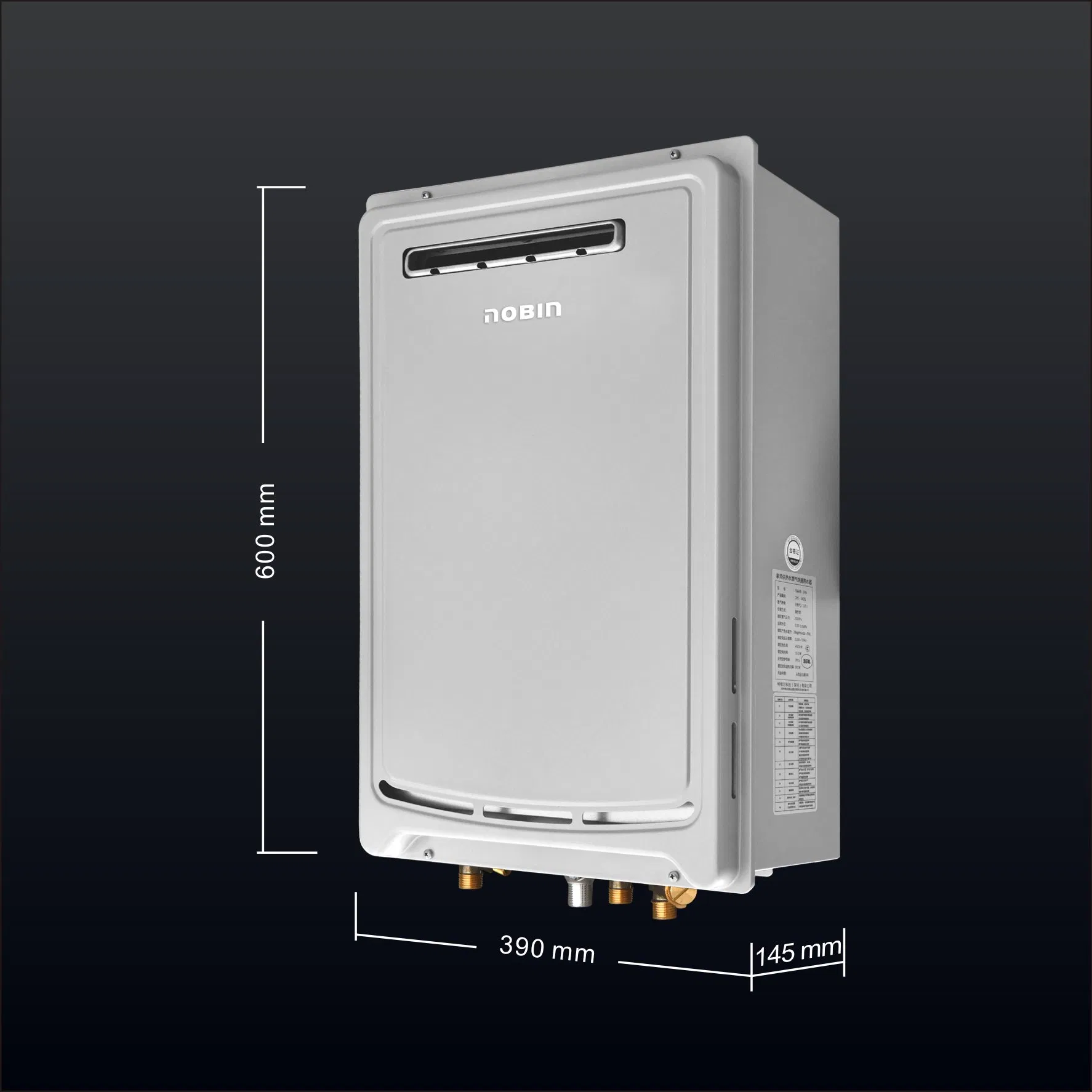 Have Water Pump Gas Water Heater with 20L/Min Hot Water Production and 38kw Power