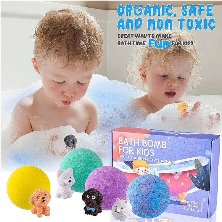 Factory Wholesale Handmade Organic Bubble Bath Bombs for Kids Gifts Set
