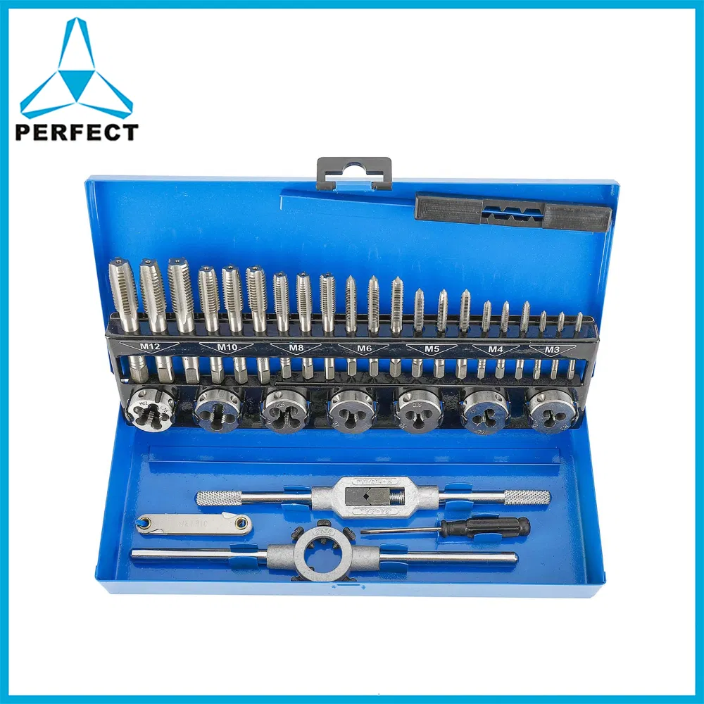Набор метчиков и плашек 32 шт M3-M12 HSS M2