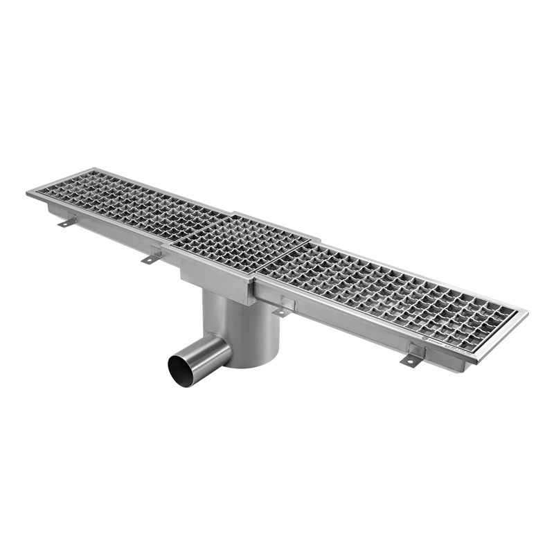 Industrial Modular Stainless Steel Trench Drain with Built-in Slope for Beverage Industry