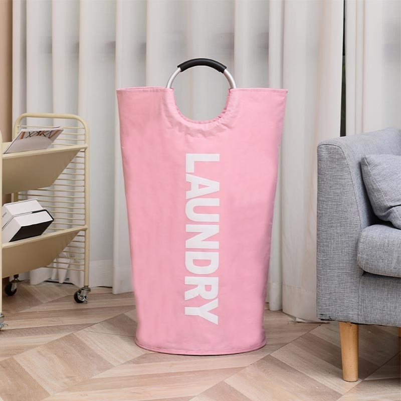 125L Large Foldable Laundry Basket Collapsible Freestanding Bag in Black Mi30561