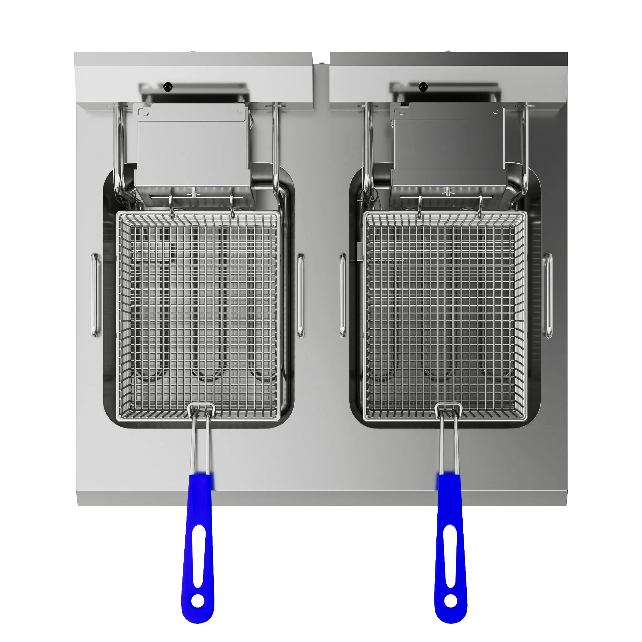 14L+14L Double-Tank Electric Deep Oil Fryer Stainless Steel Chicken Fryer