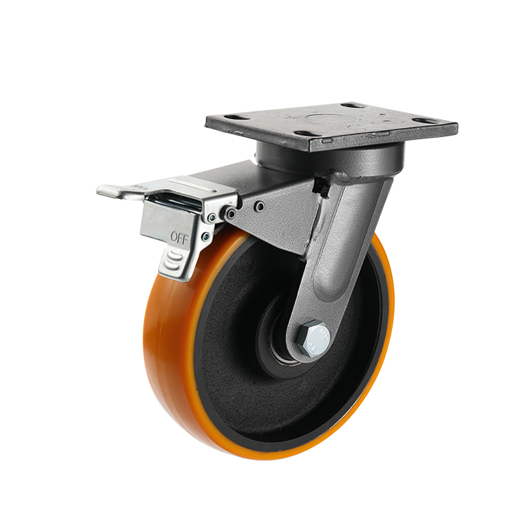 6-10inch Super Heavy Duty Caster 150mm Swivel Without Braked Mc Nylon Castor for High Load Machine 1.5 Ton Wheel Caster