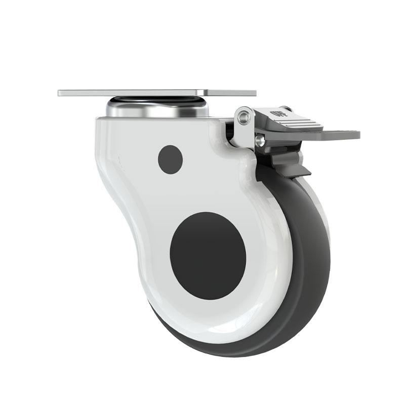 5-Inch Hospital Equipment Rubber Casters, Silent Casters, Medical-Grade Casters, Nursing Bed Casters/Medical Bed Accessories
