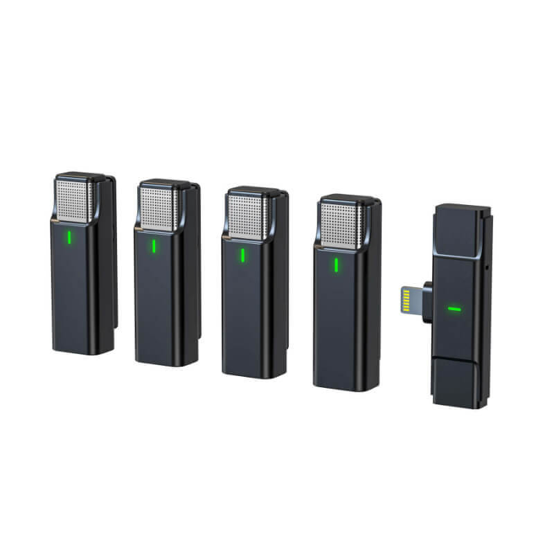 Bluetooth Wireless Microphone with Charging Case for iPhone iPad Professional Interview