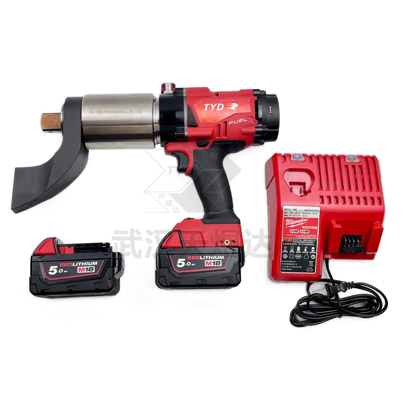 High-Speed Rechargeable Milwauke Lithium Battery Powered Electric Torque Wrench Power Tools Impact Cordless Torque Gun with Digital Display