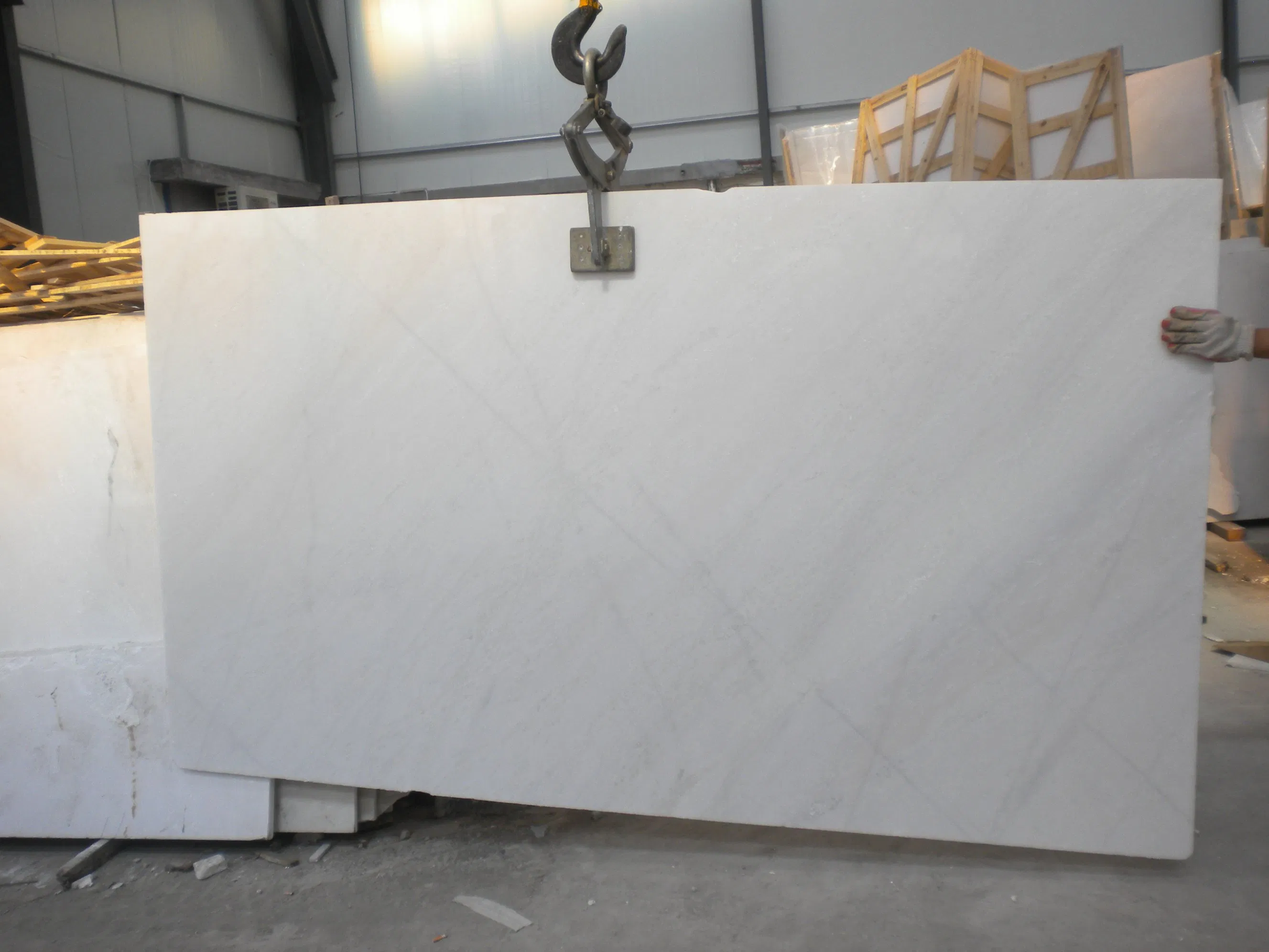 White Marble Solid Surface Slabs for Hotel/Hospital Building Materials