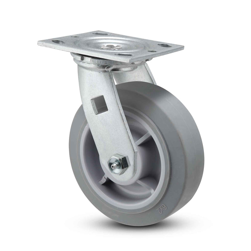T056 Wholesale PU/TPR/Rubber/Nylon Industrial Castor Truckle Swivel Rigid Type Medium Duty Caster Wheel