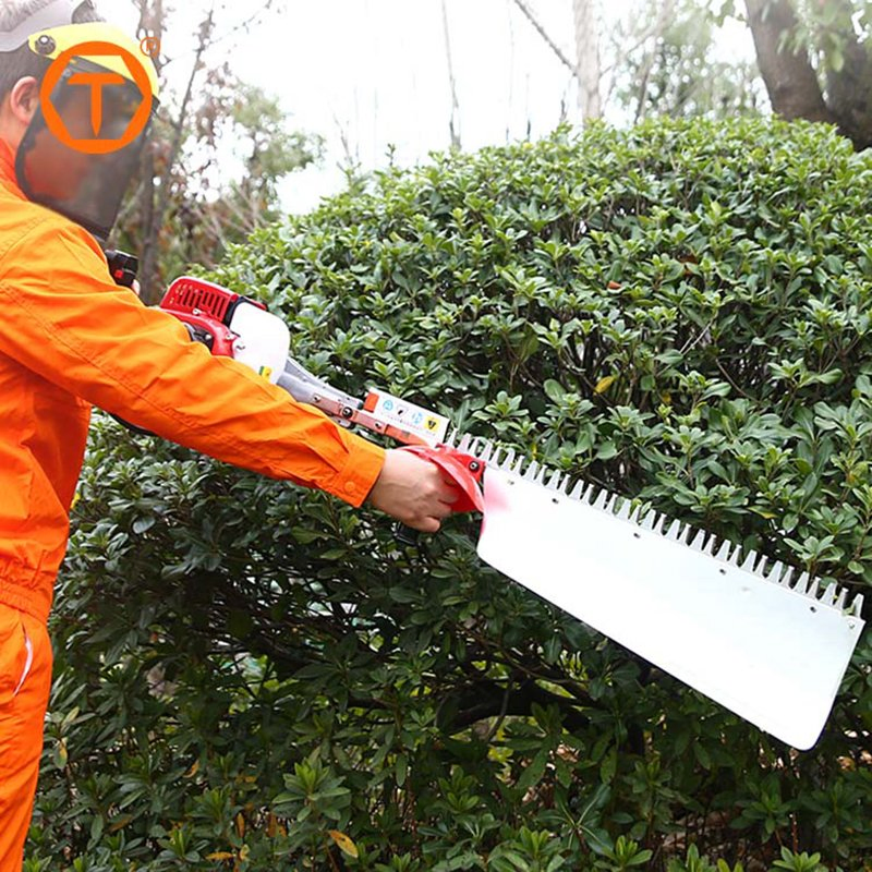 Hedgerow Machine Multifunctional 23cc Gasoline Single Edge Blade Hedge Trimmer with 0.6L Tank Capacity