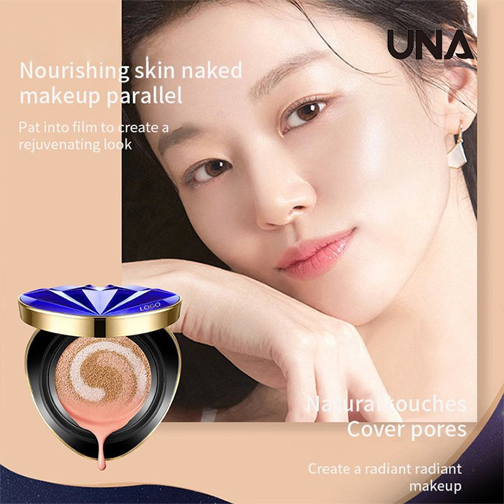 Private Label Makeup Full Coverage Long Lasting Waterproof Moisturizing Light Silky Air Cushion Foundation Bb Cream for Female