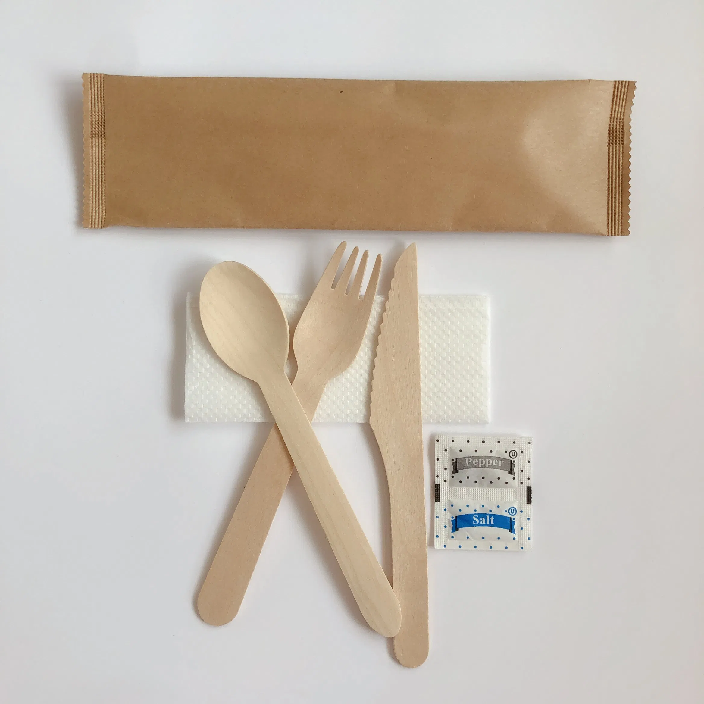 Factory Direct Wooden Spoon Knife and Fork Catering Set