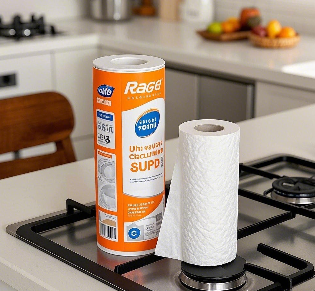 Super Absorbent Kitchen Paper Roll for Efficient Oil Absorption