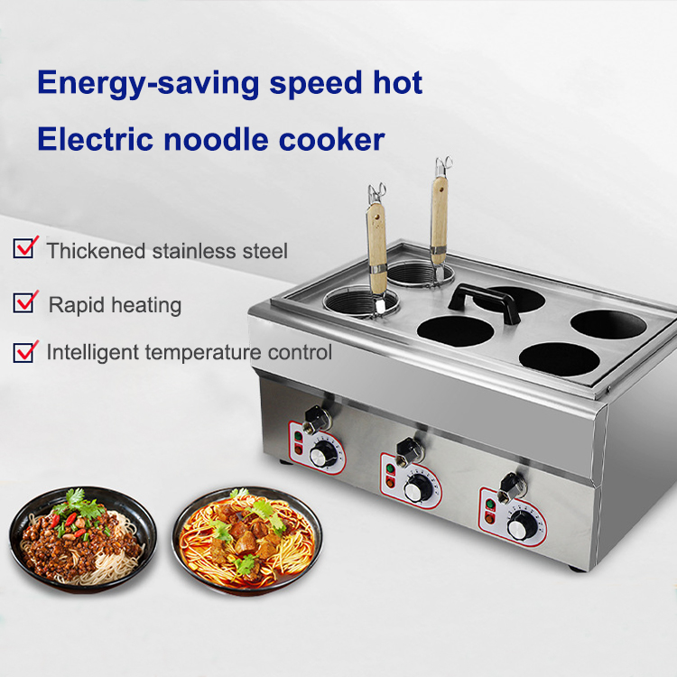 6 Hole Ramen Pasta Boiler Gas Corn Boiling Machine Noodle Boiler Machine