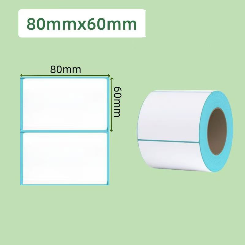 High Quality Customizable White Three-Proof Self-Adhesive Label Sticker Paper Roll for Supermarket