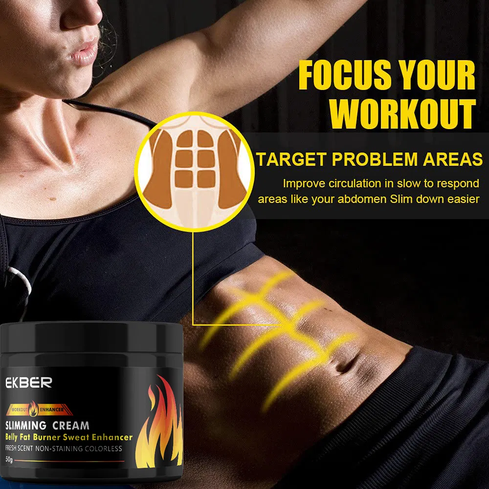 Hot Sale Ekber Effective Workout Abdominal Muscle Cream Fat Burner Tightening Cream Hot Body Slimming Cream for Weight Loss