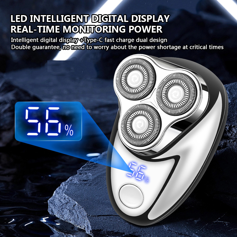 Portable Electric Shaver for Men - Travel Friendly Design Beard Shaver