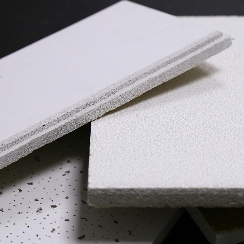 Mineral Wool Recyclable Plasterboard Customized Fireproof Ceiling Tiles with CE for Household