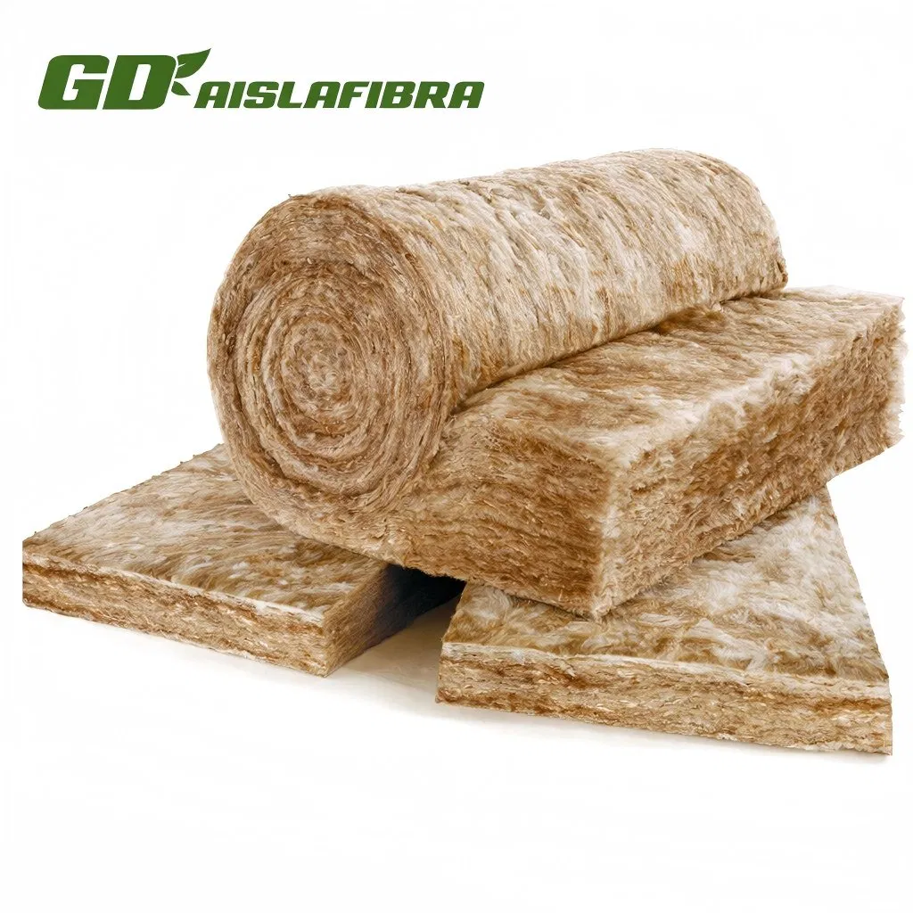 China Factory 10-48kg/M3 Density Formaldehyde-Free Fiberglass Acoustic Insulation for Building Construction