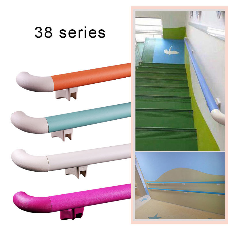 Hospital Wall Protection Corner Guardrail Corridor Handrail PVC Railing