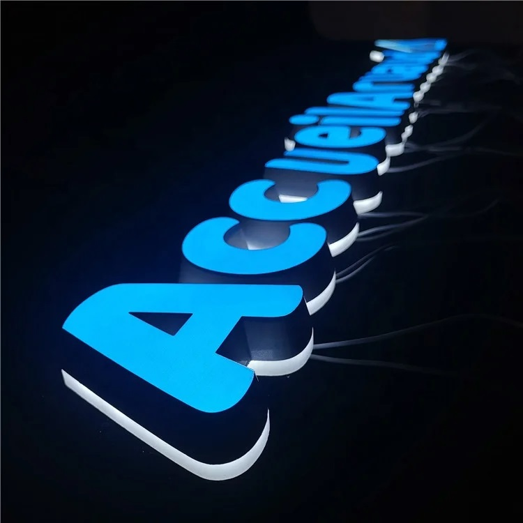 Customized Electronic Light LED Company Signs Custom Backlit 3D Sign Logo Sign