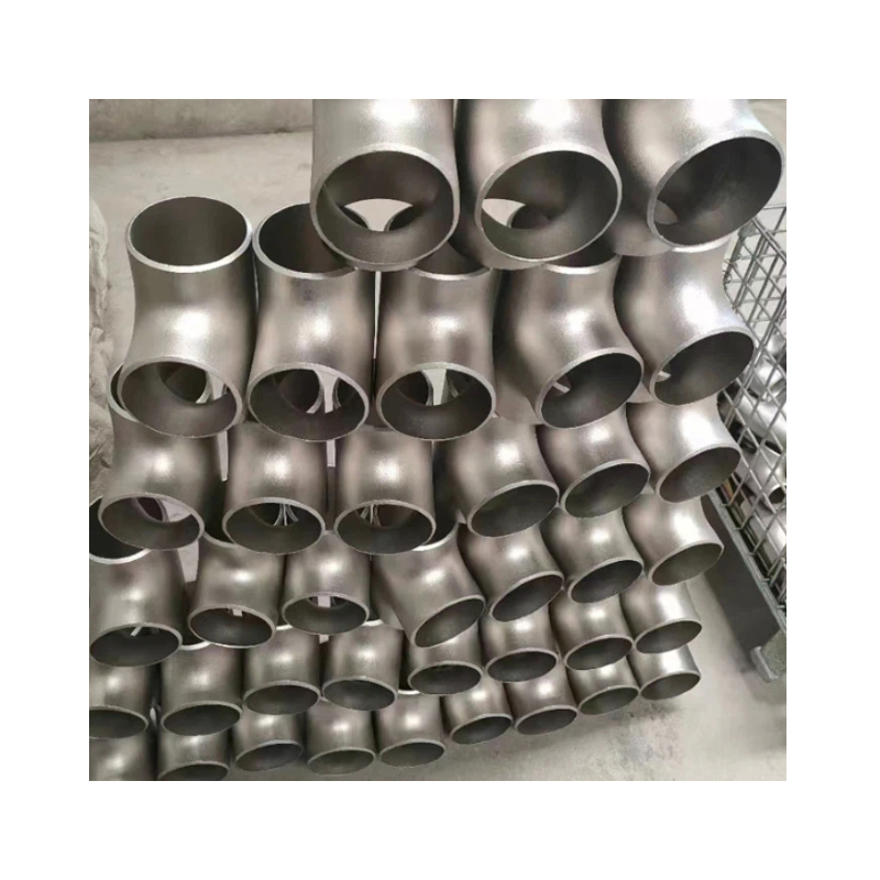 Carbon Steel Welded Tee, Stainless Steel Stub End, Industrial Welded Seamless Pipe Fittings, Equal/Reducing Tee Cross 316L
