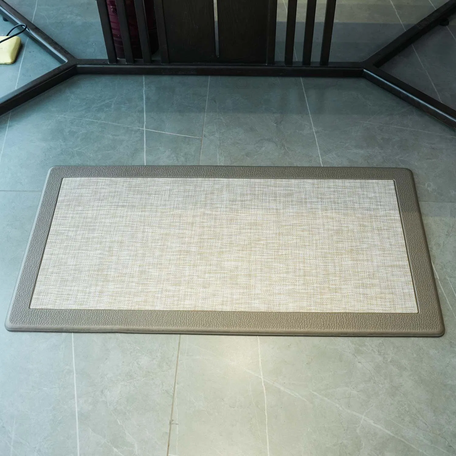 Textilene Surface Water and Oil Resistance PVC Kitchen Mat Anti Fatigue Home Mat