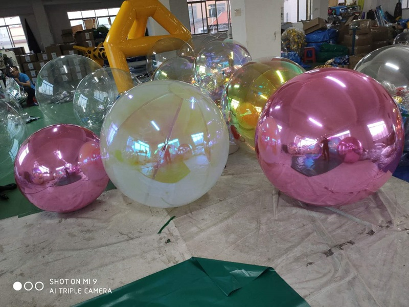 Hot Sales Shinny PVC Inflatable Reflective Ball Mirror Balloon for Party Events