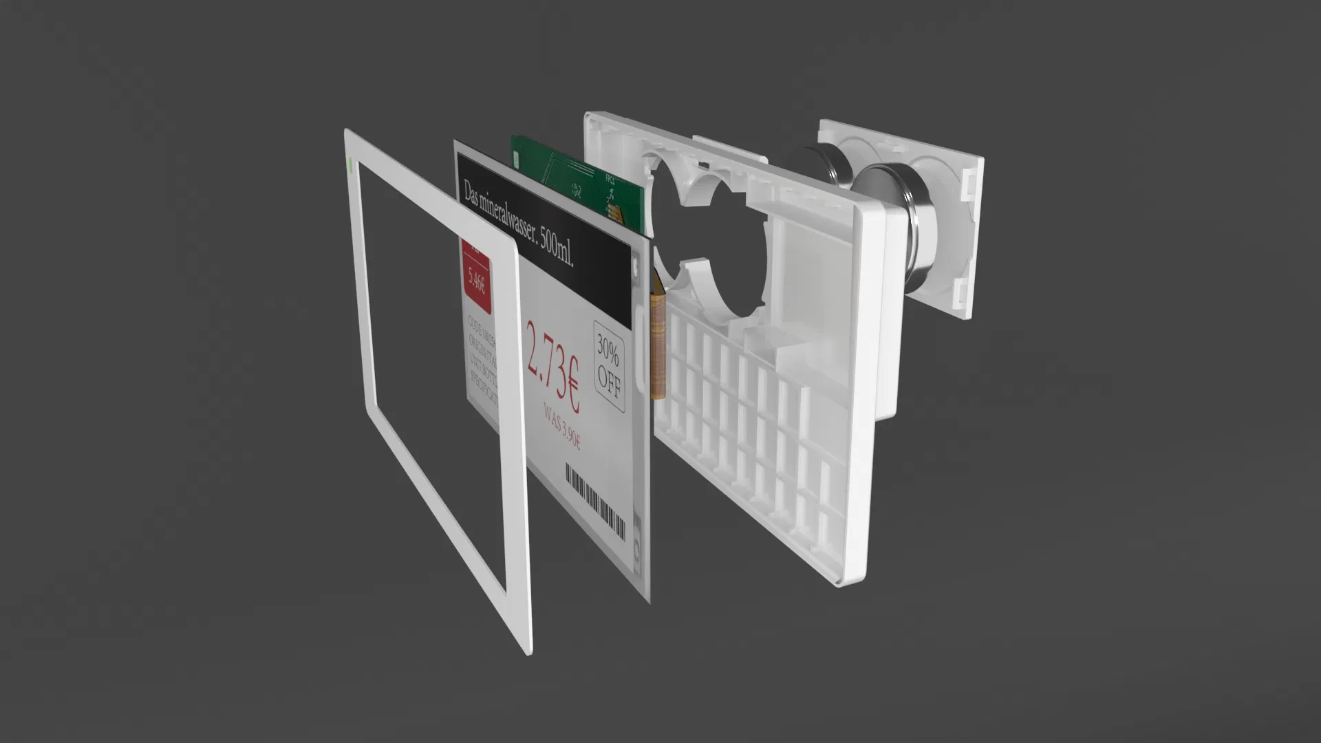 Dyesl 3.7 Inch Two-Color E-Paper Digital Price Tag for Supermarkets Tag