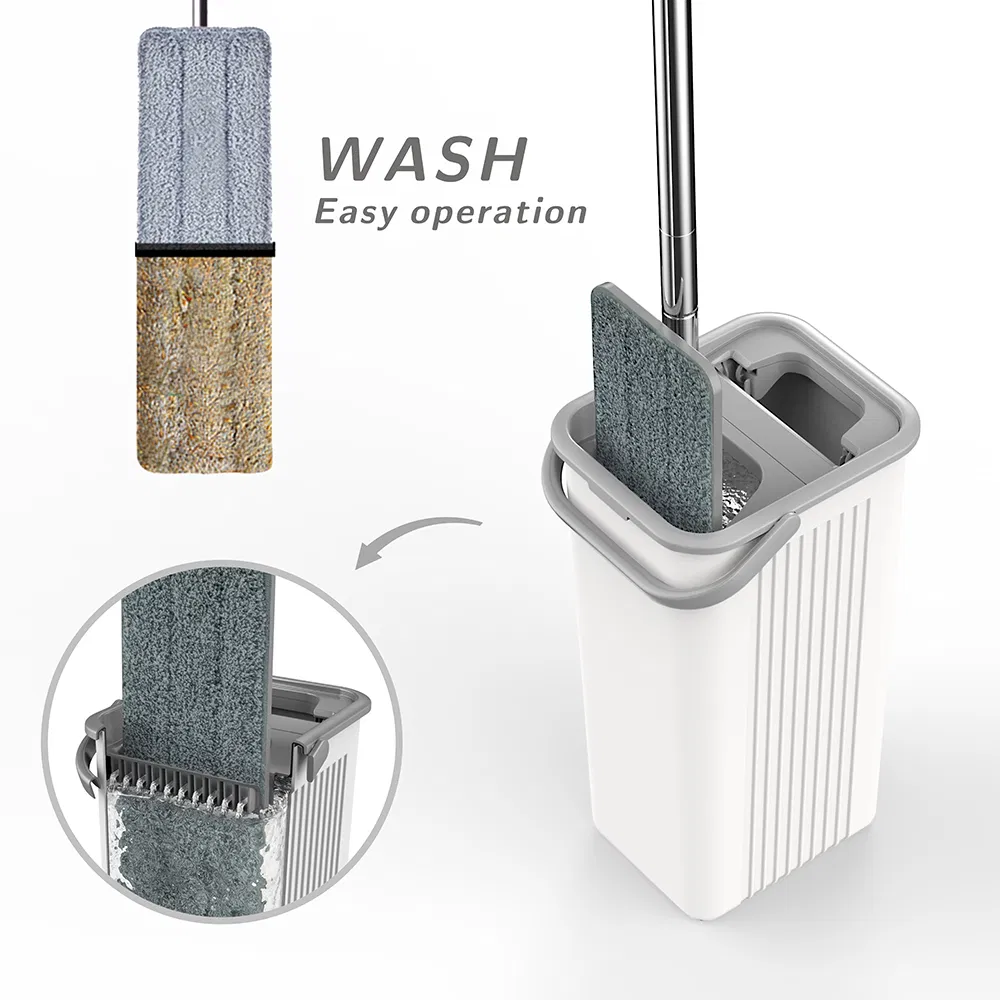 Newclear 15 Factory Wholesale Home Cleaning Product Flat Mop with Bucket