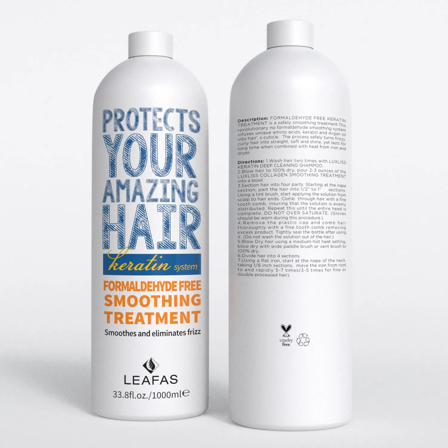 Formaldehyde Free No Smoke Keratin Smoothing Treatment