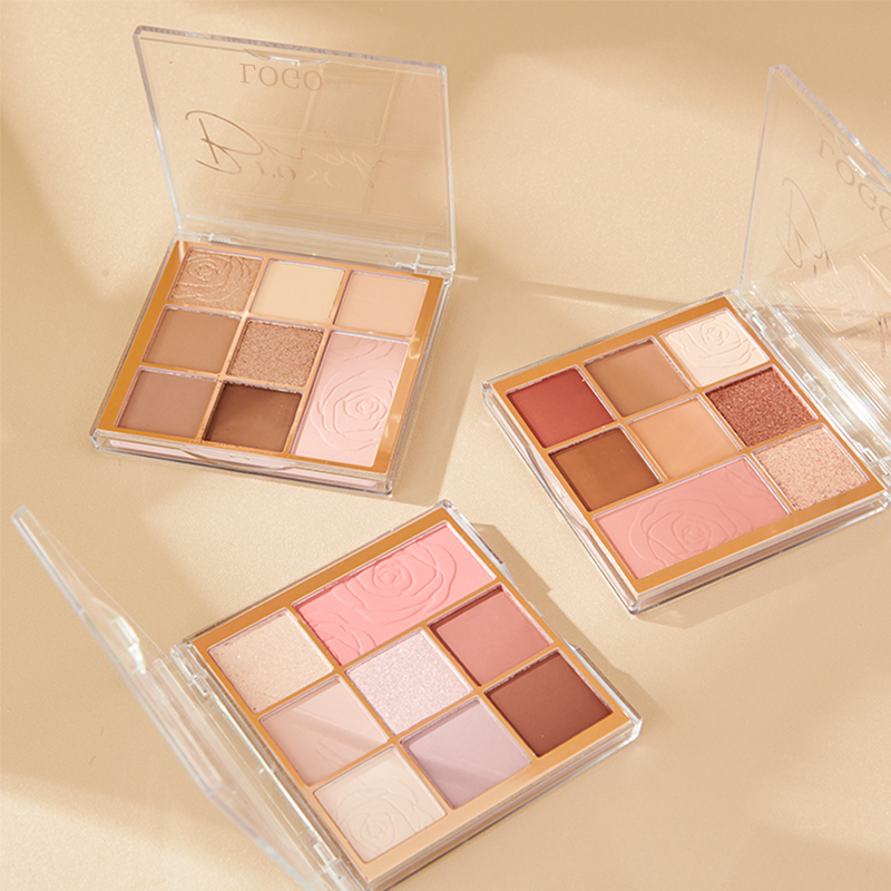 Ditong 8 Colors No Flying Powder Highly Pigmented Matte Pearlescent Eyeshadow Blush Palette Longlasting Earth Tone Eye Shadow