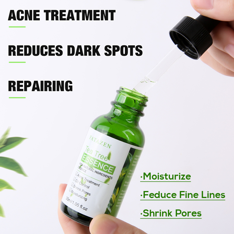 Brightening Green Tea Tree Anti-Acne Serum Whitening Hydrating Skincare Facial Essence