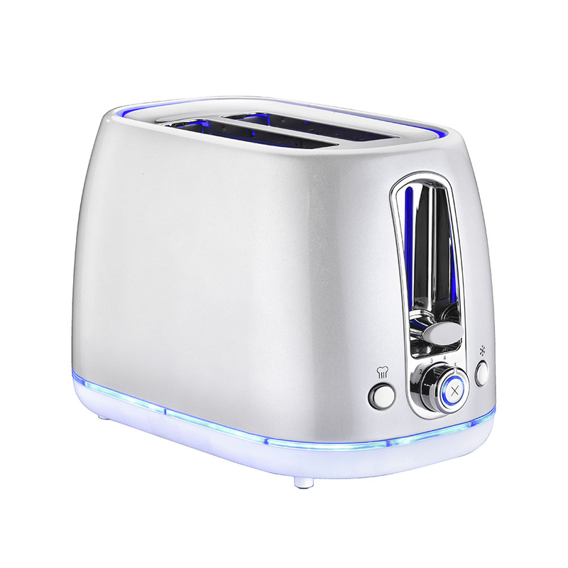 Automatic Bread Maker Toast High Speed Extra Wide Slot 2-Slice Toaster with LED Strip Lluminated