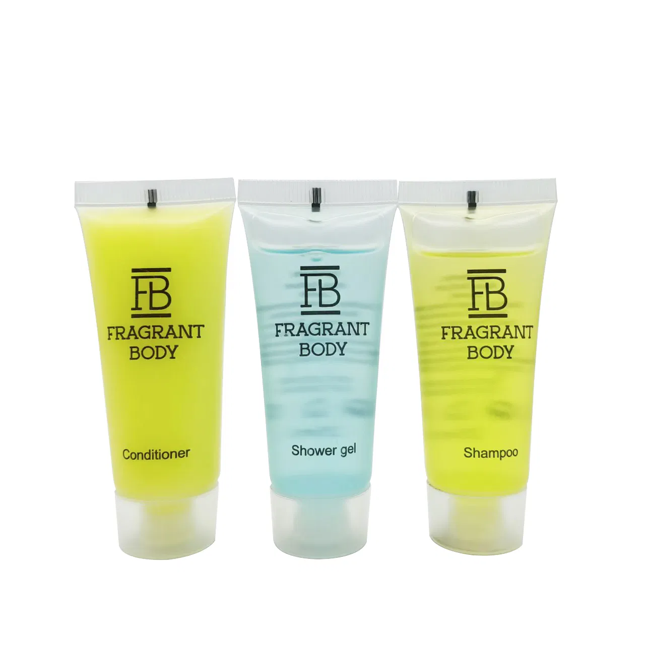 Eco-Friendly Hotel Amenities Travel Toiletry Set Plastic Shampoo Shower Gel Kit